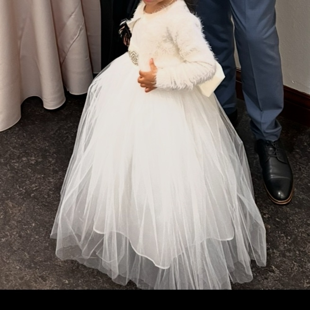 Rosebuds Flower Girl Dresses - Ivory only used once